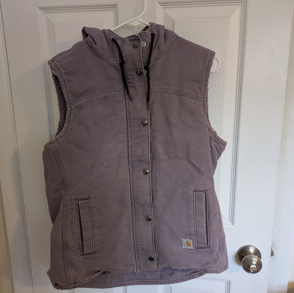Carhartt Hooded Vest in Lavender